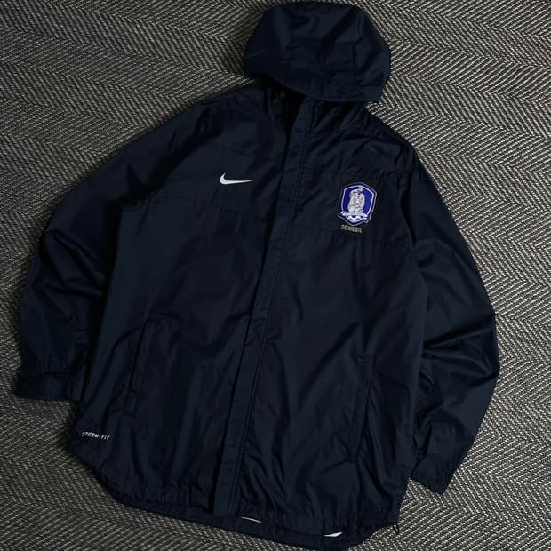00s 나이키 대한민국 국대 레트로 레인 자켓y 2987