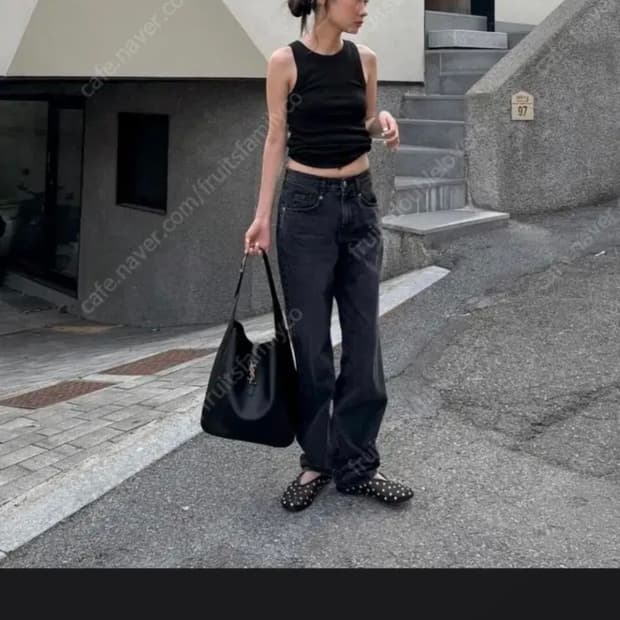 포니테일 바지 ponytail daddy baggy jeans,S