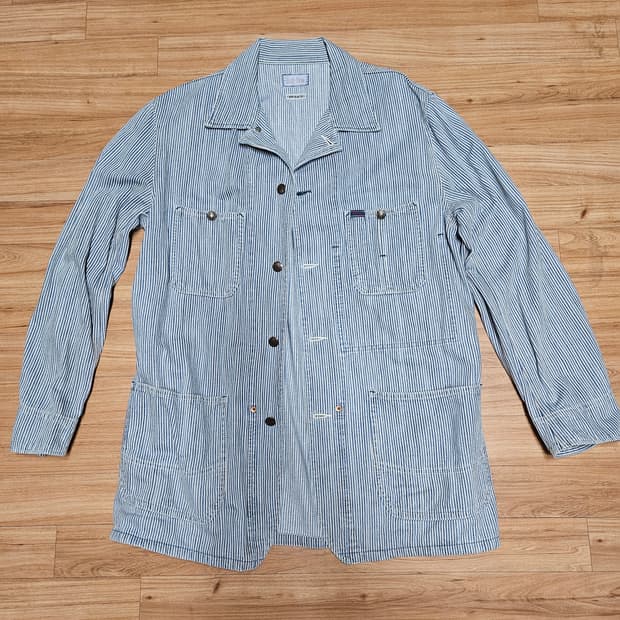 BLUE BLUE japan 블루블루 재팬 히코리 데님 커버올 자켓