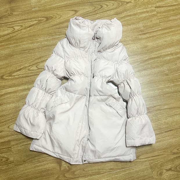 빈티지 핑크 리본 패딩 히메갸루 로걀 라떼 짜잔씨 히메카지 헤이세이