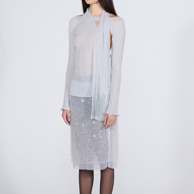 스컬프터 볼레로 블라우스 