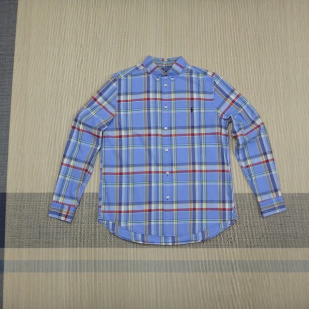 XL(18-20) 폴로랄프로렌 마드라스 체크 면 셔츠