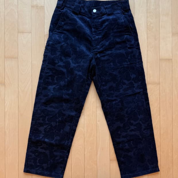 베이프 Bape 카모 코듀로이 릴랙스드 팬츠 