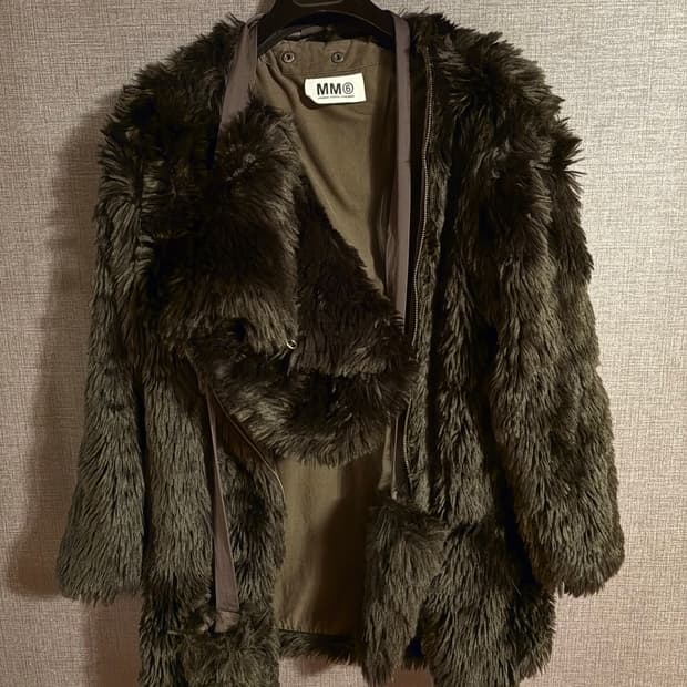 MM6 마르지엘라 퍼 자켓 