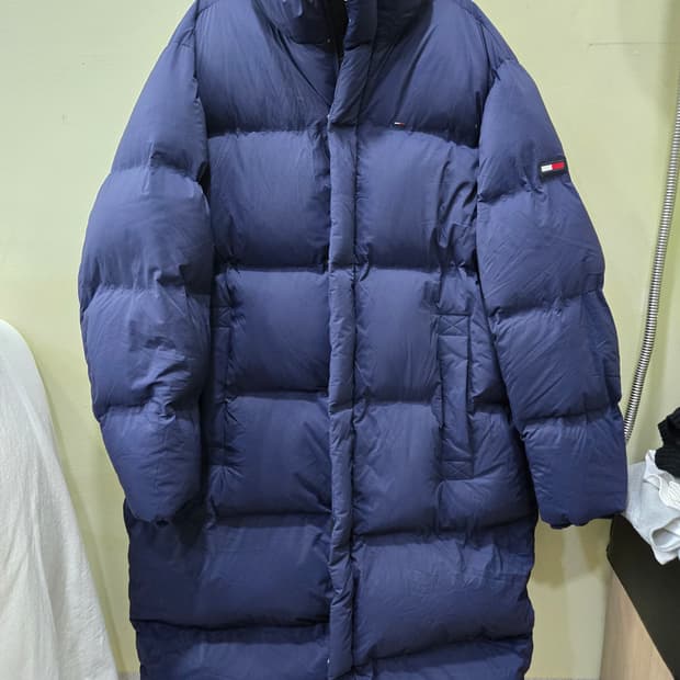 [타미진스] 롱 다운 패딩 블랙 XL