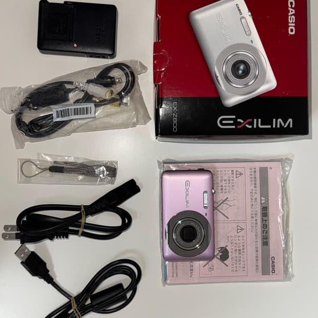 풀구성 카시오 엑슬림 z800 핑크 디카