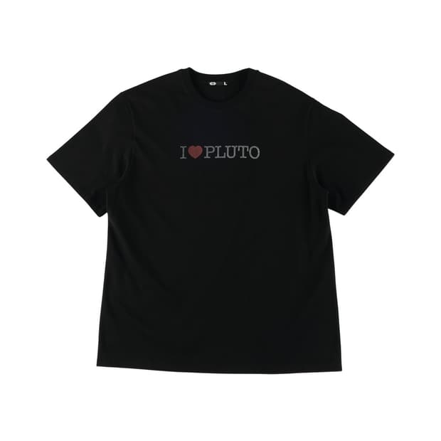 I Love Pluto T-Shirt Black