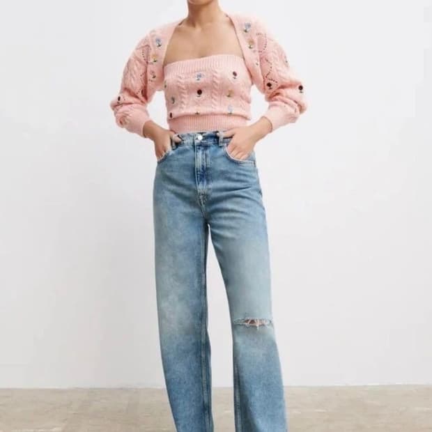 자라 니트 세트