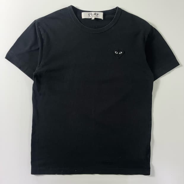 Comme des garsons  꼼데가르송 하트와펜 블랙 반팔티셔츠  