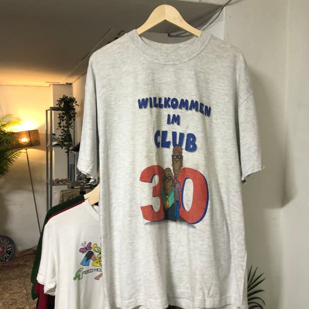 Hanes Willkommen 화이트 반팔티