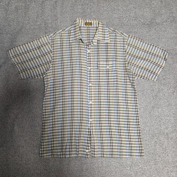 Field Lord 체크 반팔 셔츠 L(100)