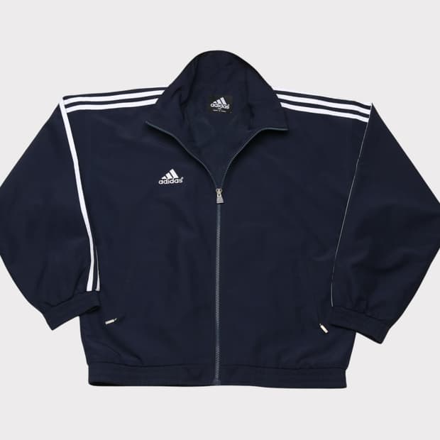[M] 아디다스 올드스쿨 삼선 바람막이 자켓