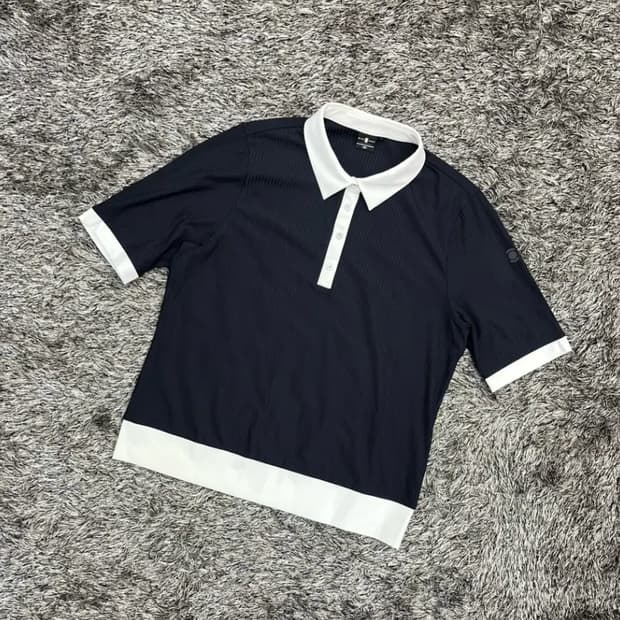 와이드앵글 여성 골프 카라 반팔 티셔츠 (105)