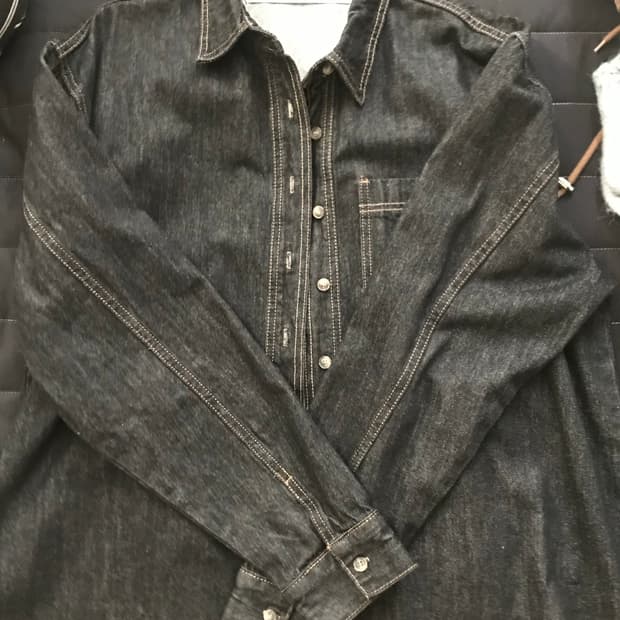 데님 셔츠 청셔츠