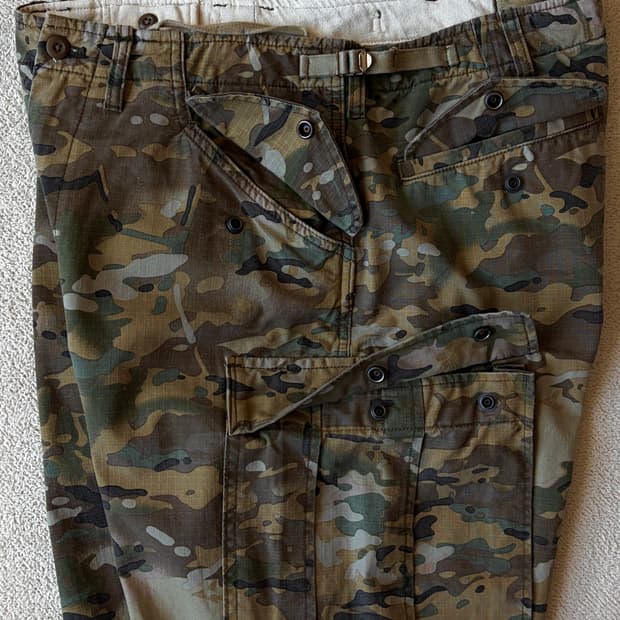 아웃스탠딩 M65 립스탑 카모 카고 팬츠