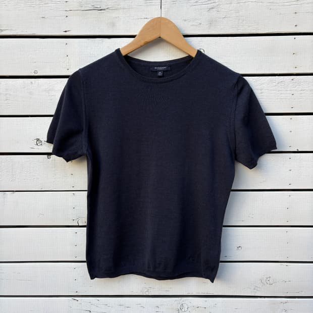 Burberry 버버리 울 반팔 니트