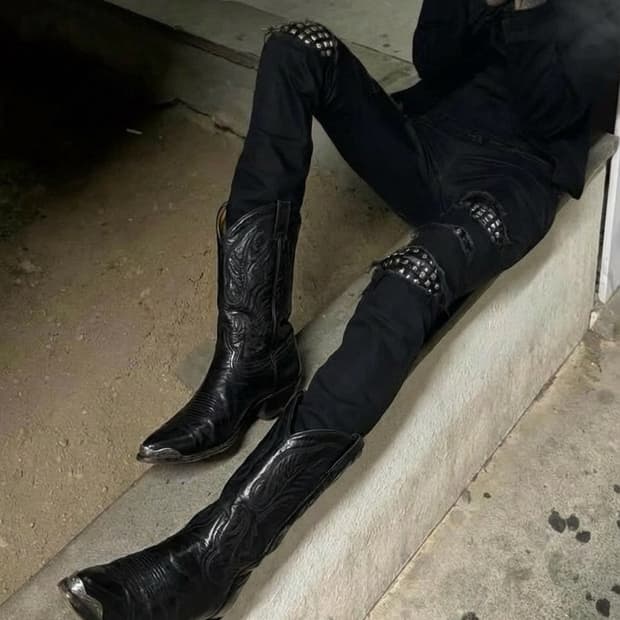 토니라마 메탈찡 웨스턴부츠