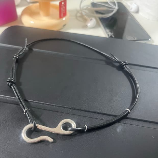 도하스 3p.leather choker