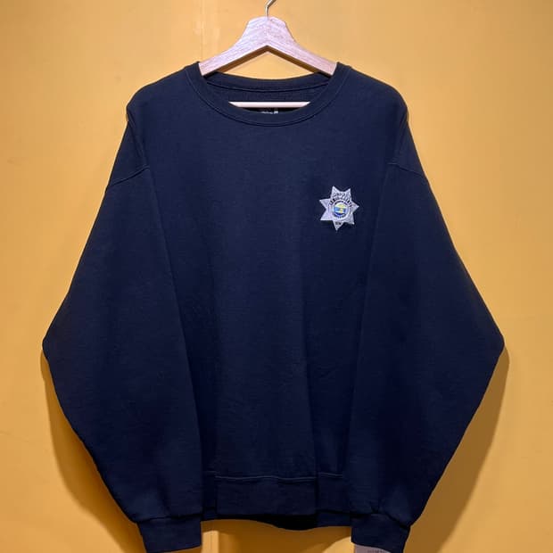 10s [XL] 프룻오브더룸 드롭숄더 셰리프 빈티지 맨투맨