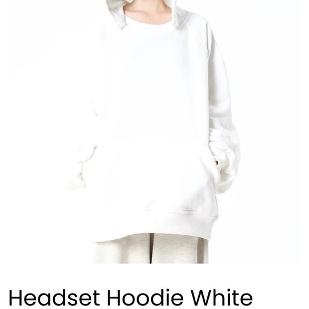 오스하이 Headset Hoodie White