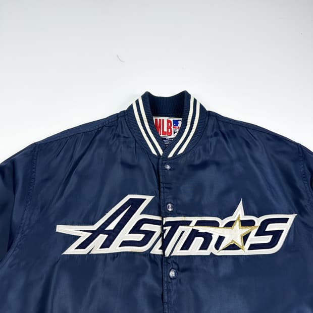 VTG 빈티지 MLB 휴스턴 바시티 스타디움 자켓 (XL)