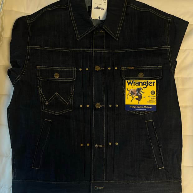 랭글러 데님 셋업 새상품 L