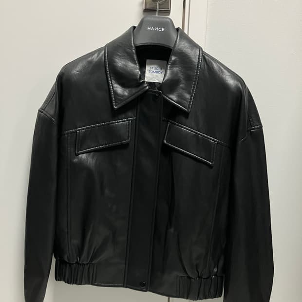 스튜디오 톰보이 레더 블루종