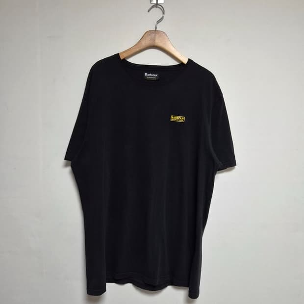 바버BARBOUR 스몰로고 블랙 반팔 티셔츠 2XL - T254