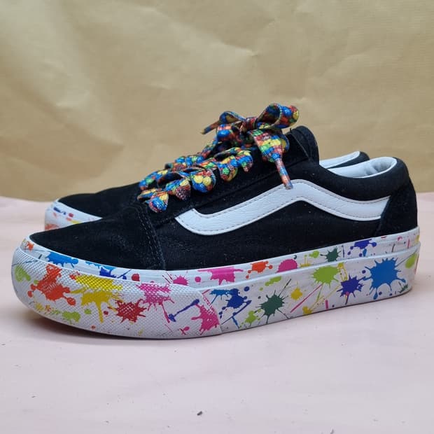 반스 올드스쿨 플랫폼 스플래쉬 220