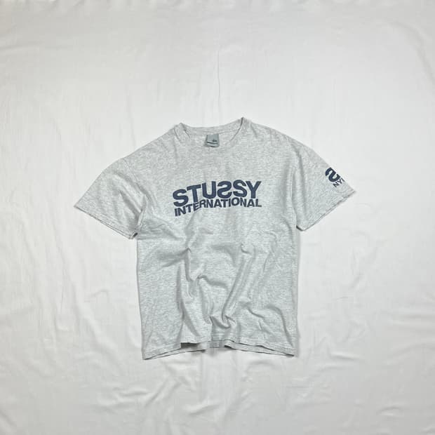 90‘s 스투시 stussy 인터네셔널 nyltla 프린트 반팔티