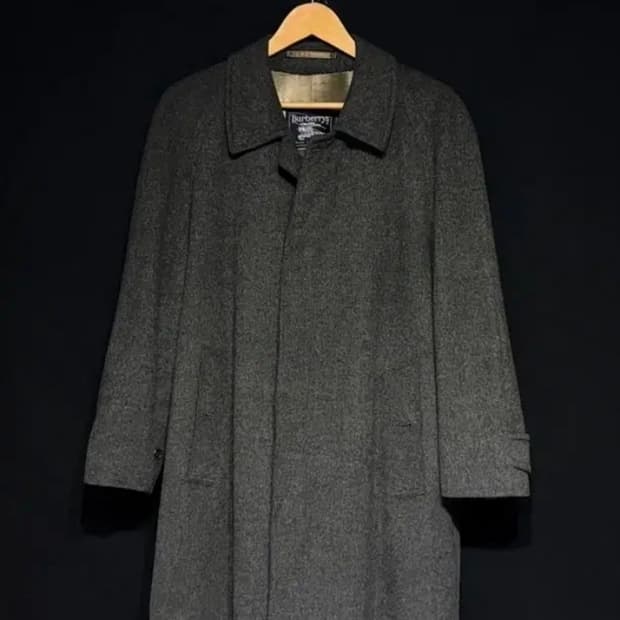 버버리 울 싱글코트