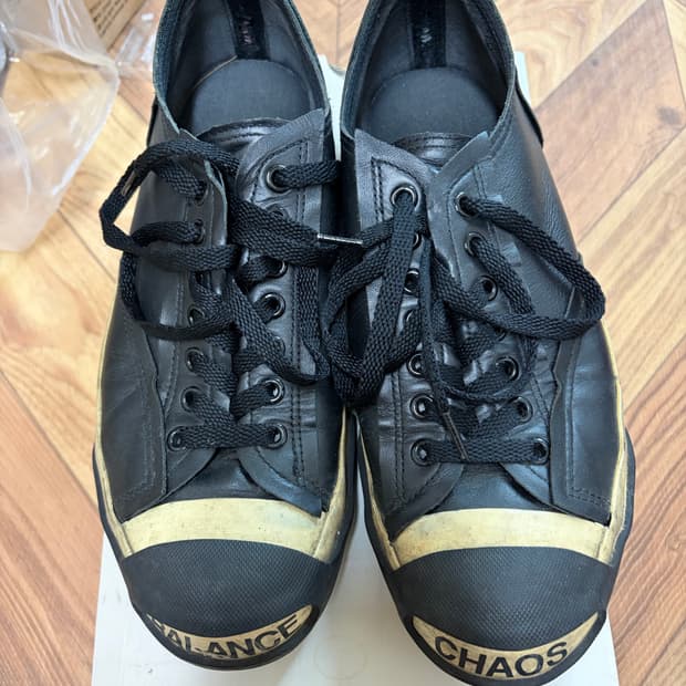 언더커버 잭퍼셀 레더 블랙 M