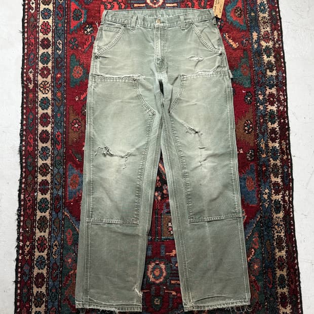 OG 칼하트 B136 더블니 MOS 칼하트 썩블니 모스그린