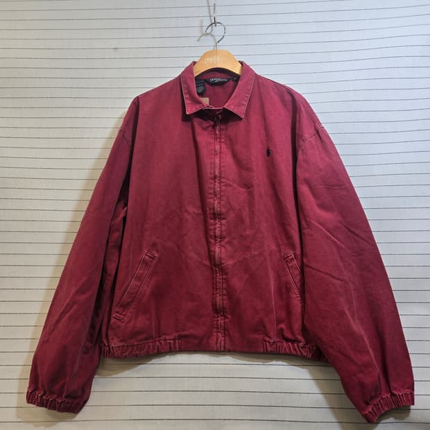 폴로 랄프로렌 레드 블루종자켓