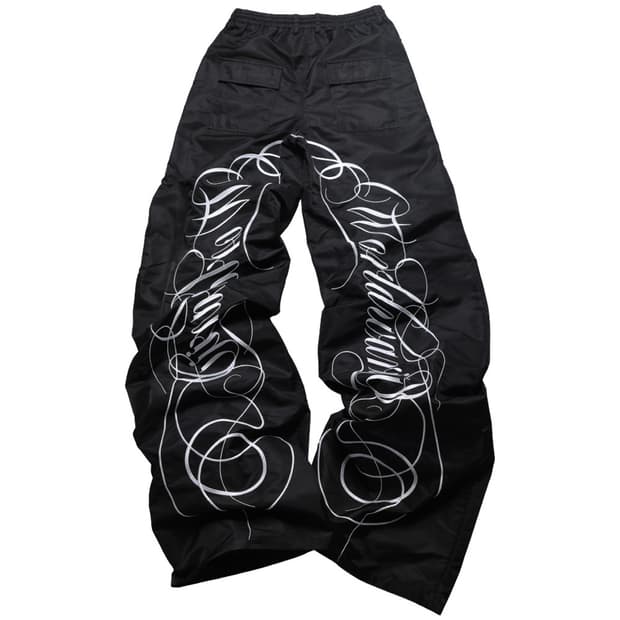 Street Embroidery Wide-Leg Pants 