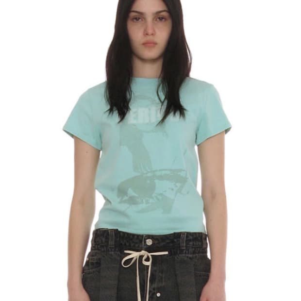 파르티멘토 우먼 PERIOD PRINTED TEE_SKY