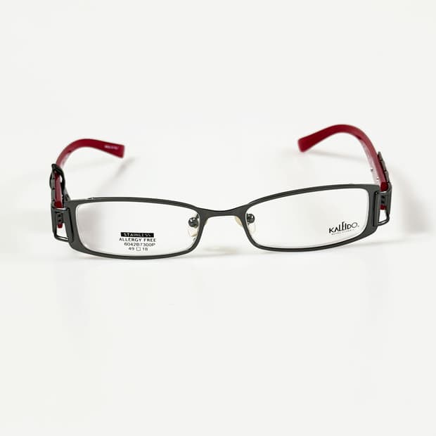 90s KALEIDO 건메탈 슬림 스퀘어 빈티지 안경