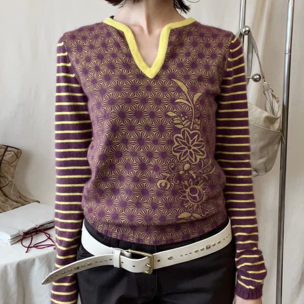 55DSL Angora Knit Top