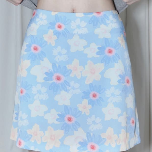 시눈 플라워 스커트S
