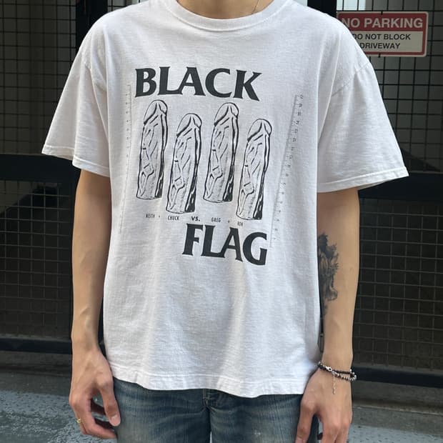 10's Black Flag Dixk 티셔츠 블랙 플래그 티셔츠 밴드티