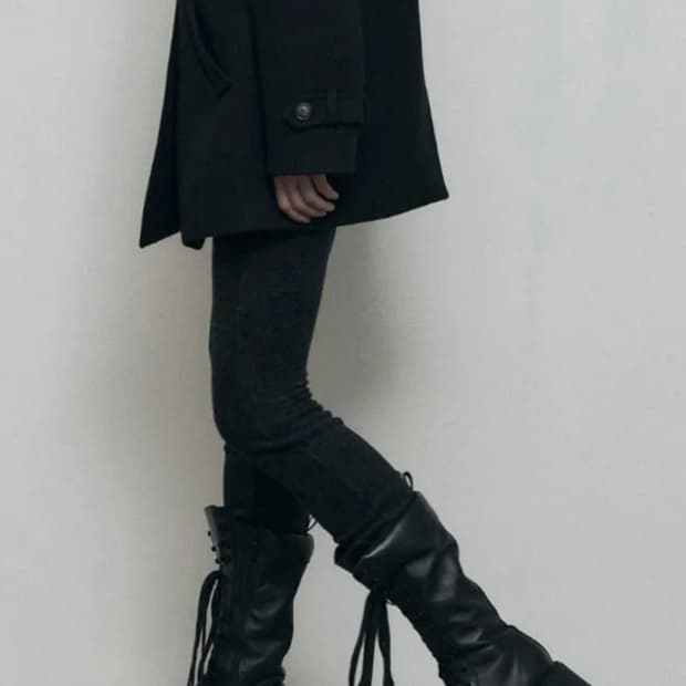 보헤미안서울 COZY RIBBED SIDE BUTTON LEGGING