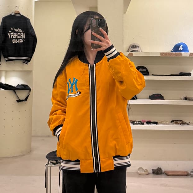 MLB 뉴욕 양키스 빅로고 써모 바시티 자켓 U745