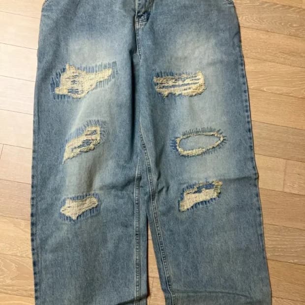 (새상품)위캔더스 스티치 데님 팬츠 XL