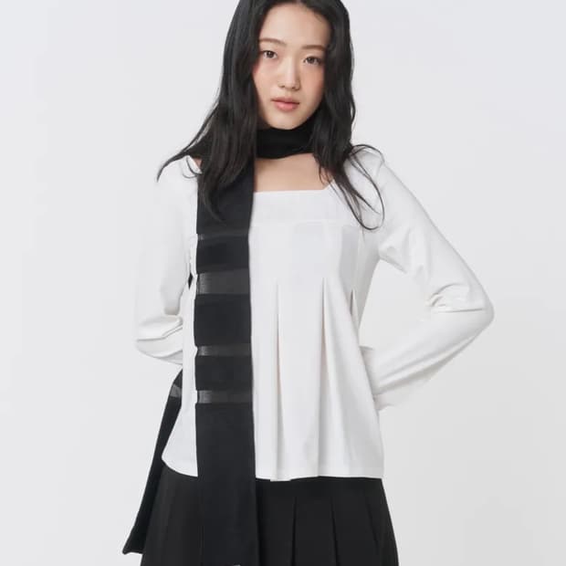 미세키서울 아코디언 플리츠탑 Accordion pleats top