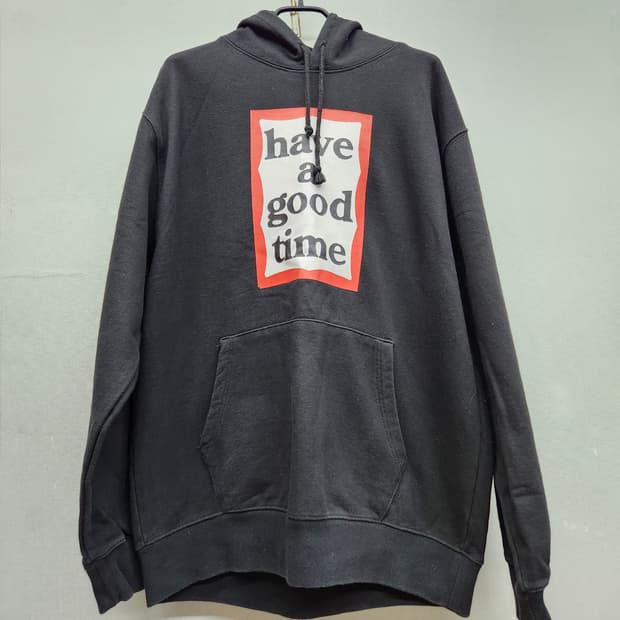 해브어굿타임 빅로고 후드티 XL(2XL)
