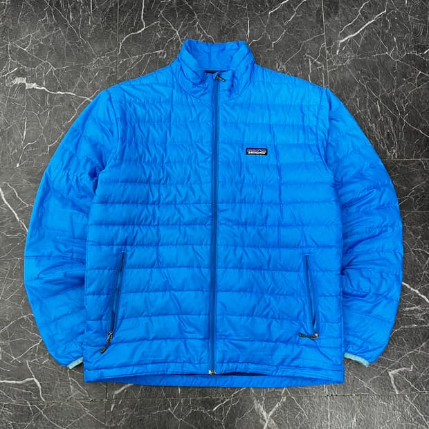 파타고니아 로고 나노 퍼프 경량 다운 자켓