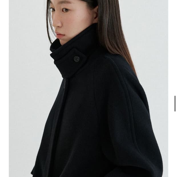 스프링크로커스 하프 발마칸 코트 블랙