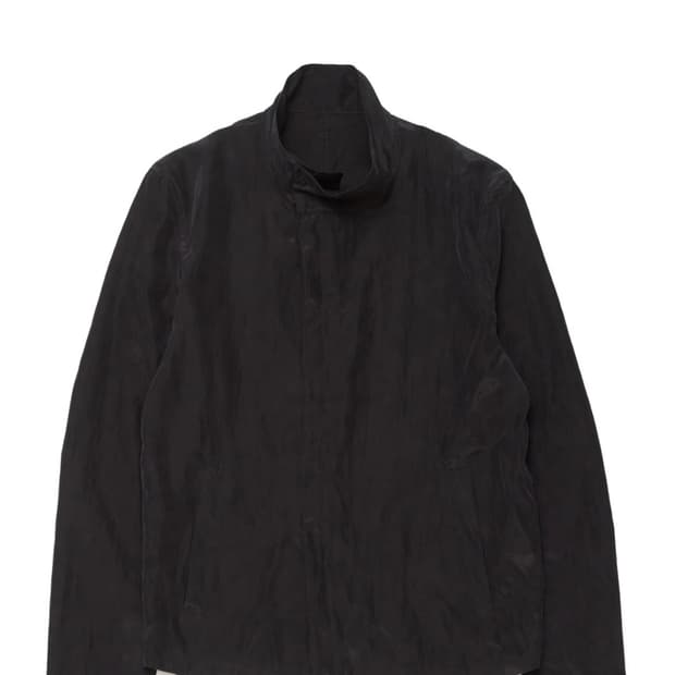 해칭룸 high neck shirket black 셔츠 자켓 2사이즈