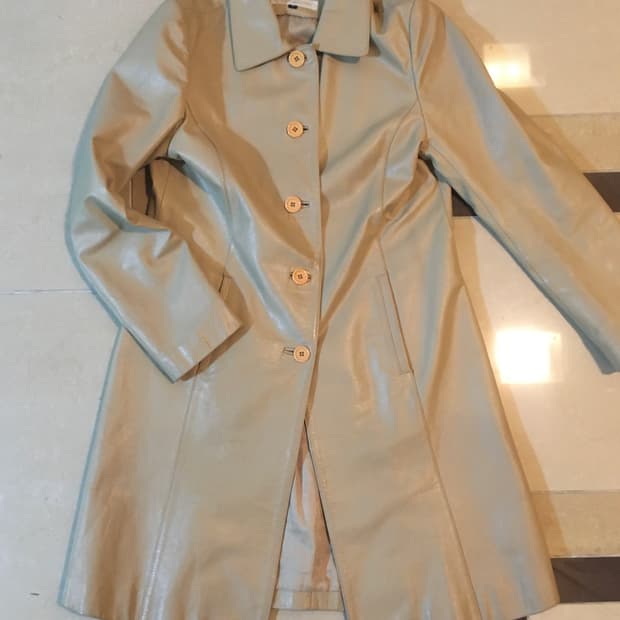 ALBO QUATTRO_ cowhide long jacket