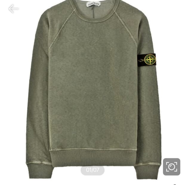 (급처)스톤아일랜드 맨투맨 22ss 올리브색상